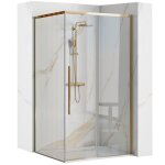 Cabine de douche rea solar paroi et porte de douche or 90 x 90 x 195 cm