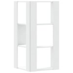 Cabinet de livre solomoon chic biblioth�que dangle � 3 niveaux - pour salon / bureau - blanc bois ding�nierie ...