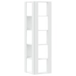 Cabinet de livre solomoon chic biblioth�que dangle � 5 niveaux - pour salon / bureau - blanc bois ding�nierie ...