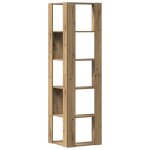Cabinet de livre solomoon chic biblioth�que dangle 5 niveaux - pour salon / bureau - ch�ne artisanal ...