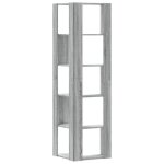 Cabinet de livre solomoon chic biblioth�que dangle � 5 niveaux - pour salon / bureau - sonoma gris bois ...