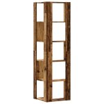 Cabinet de livre solomoon chic biblioth�que dangle � 5 niveaux - pour salon / bureau - vieux bois bois ...