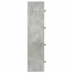 Cabinet de livre solomoon chic biblioth�que polyvalente - pour enfant / adulte - gris b�ton 40x24x102 ...