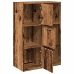 Cabinet de livre solomoon chic biblioth�que polyvalente - pour enfant / adulte - vieux bois 605x30x90 ...