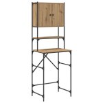 Promotion cabinet de machine  laver chne artisanal 68x485x194 cm 59355 - bestmeuble