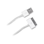 Cble 30 broches vers usb compatible avec iphone 1 m, blanc