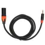Cble adaptateur 35 mm vers xlr mini jack aux vers xlr mle cble audio pour tlphone portable ordinateur ...