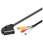 Cble adaptateur audio - vido pritel vers 3xrca, 2m