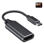 Cable adaptateur usb type - c vers hdmi femelle cble vido convertisseur noir