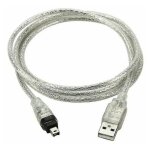 Cble adaptateur usb mle vers firewire ieee 1394 4 broches ilink cble 1394 pour sony
