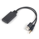 Cble audio auxiliaire de voiture 35 mm / 014 po adaptateur rcepteur bluetooth sans fil hifi stro ...