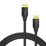 Cble audio vido - vention - displayport 1. 4 - 8k 60hz / 4k 120hz - 3m - noir