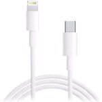 Cble de charge rapide lightning 1 m pour iphone et ipad - pour iphone 14 / 13 / 12 / 11 / x / xs / max ...