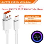 C�ble de charge turbo dorigine 120w mi 14 13 13t 12t pro 12 5g type c c�ble de charge rapide redmi note ...