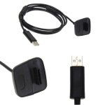 Cble de charge usb - microsoft - xbox 360 - 1. 8m - noir