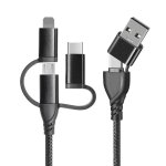 C�ble chargeur multi embout 5 en 1 c�ble multi usb a / c [1m] c�ble multi chargeur de chargement charge ...