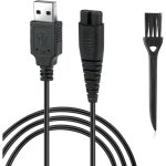 C�ble chargeur usb c�ble de charge rasoir 5v c�bles dalimentation avec petite brosse compatible pour ...