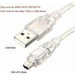 Cble de cordon d?adaptateur usb mle vers firewire ieee 1394. 4 broches mles ilink pour sony dcr - ...