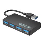 C�ble dextension de donn�es ultra fin � 4 ports usb 3. 0 hub adaptateur r�partiteur 5 gbit / s haute ...