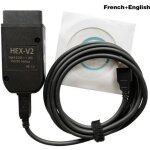 Cble de diagnostic interface vcds hex v2 vagcom 20. 4. 2 vag com 19. 6 pour vw pour sige audi skoda ...