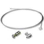 Cable embrayage universel 2m moto motoculture tondeuse tracteur mobylette cyclomoteur avec 2 serre - ...