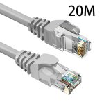 Cble ethernet 20m cat6 cble rseau plat rj45 haut dbit blind 1gbps 250mhz compatible avec routeur ...