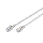C�ble ethernet cat 6a - digitus - 1m - slim - 10 gbps - rj45 - gris