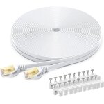 Câble ethernet cat 8 40mcâble réseau lan gigabit rj45 plat haute vitessecordon de brassage internet 40gbps ... Câble ethernet cat 8 40mcâble réseau lan gigabit rj45 plat haute vitessecordon de brassage internet 40gbps ...
