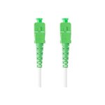 C�ble fibre optique - lanberg - 15m - mono sc / apc - sc / apc - simplex g657a2 - lszh blanc