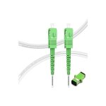 Câble fibre optique sc apc vers sc apc 10m orange renforcé Câble fibre optique sc apc vers sc apc 10m orange renforcé