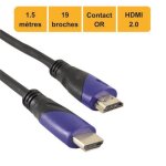 Cble hdmi - high speed - 15m - 4k - arc - cec