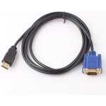 C�ble hdmi � vga - yyv - hd - 15 - 1. 8m - plaqu� or - vid�o et audio num�rique