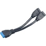 Cable interne usb carte mre vers 2 ports femelle