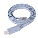 Cble plat de console srie usb 2. 0 mle vers rj45 mle cat5 pour routeurs et commutateurs cisco