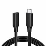 C�ble rallong usb c type c male vers femelle 3. 2 noir 2m charge rapide extension pour samsung galaxy ...