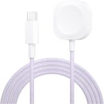 C�ble recharge montre - chargeur magn�tique pour apple watch usb - c 100 cm nylon compatible series 10 ...