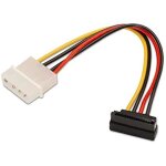Cble sata alimentation coud - aisens - a131 - 0160 - 16 cm - noir - molex 4 broches