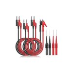 Câbles de test de multimètre avec sondes de multimètre pince crocodile fiche banane 4mm pour multimetre ... Câbles de test de multimètre avec sondes de multimètre pince crocodile fiche banane 4mm pour multimetre ...