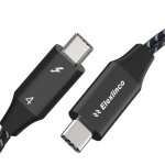 Cable thunderbolt 4 2mthunderbolt 4 supporte jusqua 8k display / 40gbps data transfer100w usb - c to ...