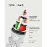 C�ble tress� - belkin - usb - c vers usb - c - 2 m - blanc