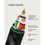 C�ble tress� - belkin - usb - c vers usb - c - 2 m - blanc