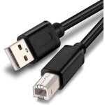Cble usb 2. 0 a vers b pour imprimantes numriseurs (hp epson) - sufowvno - 3 mtres - noir