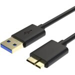Cble usb 3. 0 mle a vers micro b noir pour disque dur wd my book wdbbgb0140hbk - yuan yuan -