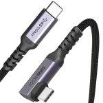 Cble usb - c 3. 2 thunderbolt reagle 4k 60hz 100w angulaire 3m