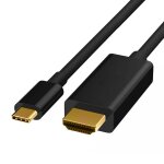 C�ble usb type - c m�le vers hdmi m�le usb - c vers hdmi 4k (m�le vers m�le) noir 18 m�tres - visiodirect ...