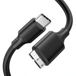 C�ble usb type - c m�le vers micro - b 3. 1 2e g�n�ration m�le noir de 1 m�tre pour ordinateur - visiodirect ...