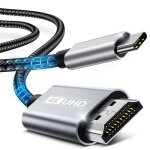 C�ble usb c vers hdmi 2m type c vers hdmi c�ble ultra haut d�bit 4k uhd (compatible thunderbolt 4 / 3) ...