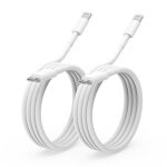 Cble usb c vers lightning 1m 2 x cables chargeur apple iphone cable de charge rapide iphone 5 / 6 / ...