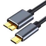 Cble usb type c vers micro b 3. 1 0. 5m 5gbps disque dur cable usb c vers microb mle compatible avec ...