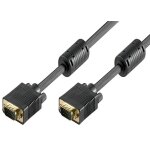 C�ble vga - goobay - 5 m - plaqu� or - gaine r�sistante - hd